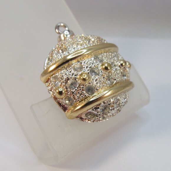 Vintage Christmas Ornament Brooch signed Roman - Picture 9 of 10